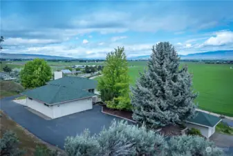 View from the top of the hill above home