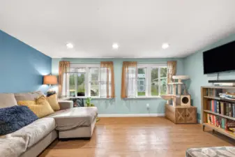 Bright open living room with lots of natural light
