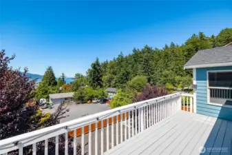 Deck off of the main level with great views