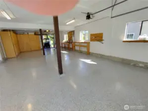 garage with Penntek flooring
