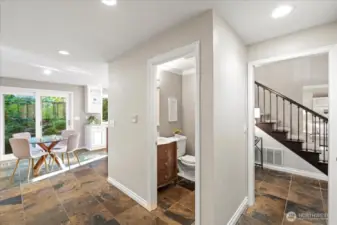 Main floor powder room