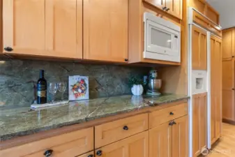 Ample cabinetry and counter space for all your culinary needs.