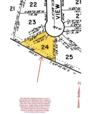Map with approximate dimensions.