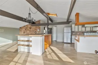 The great room feels light, bright, and open.