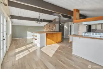 Dining room conveniently located off the kitchen.