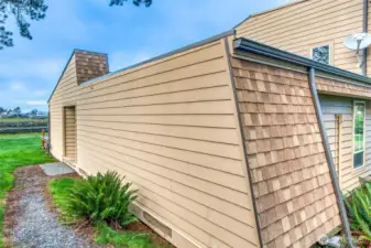 The siding and roofing is all currently updated on all of the structures. The maintenance is impeccable at the resort.