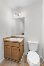 Main level powder room