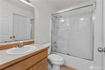 Hallway bathroom