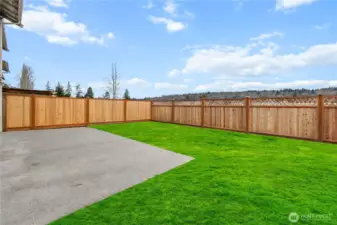 Notice the pasture beyond