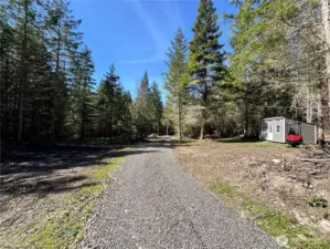 Looking back from home site.