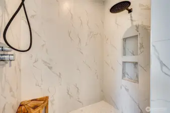 Primary walk in shower