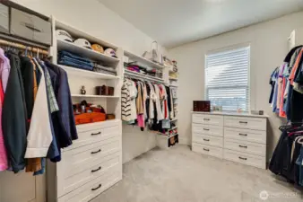 Primary closet