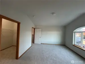 Looking at master from bathroom