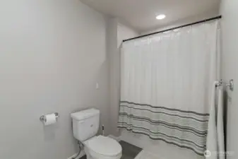 Second Full Bathroom Upstairs with Private Shower/Toilet.