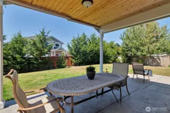 Comfortable Covered Patio Space