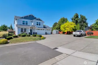 Massive Driveway Makes Large Pickup Look Tiny