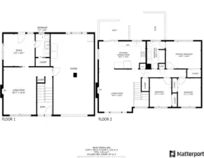 Floor plan of entire house.