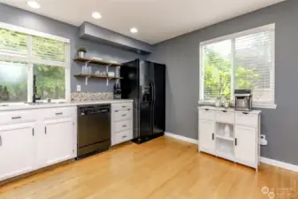 Large kitchen with plenty of cabinet space