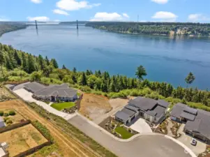 This premium gated community offers views like no other.  Full panoramic views of the Narrows, the Puget Sound and nature.