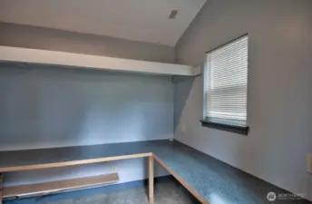 INSIDE SHED #1. WASHER AND DRYER CAN EASILY BE HOOKED UP