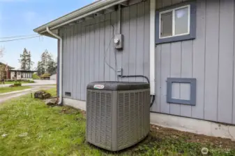 Heat pump for year round comfort- Yes that means A/C