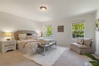 Over sized master bedroom