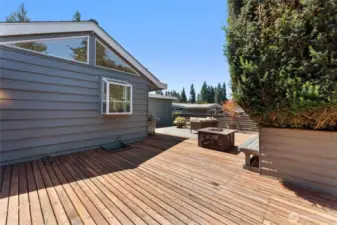 Outdoor enjoyment is endless on your expansive deck.