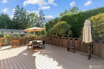 The back of the house is fully-fenced for your furry friends.