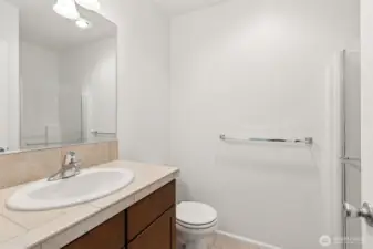Downstairs 3/4 bathroom.