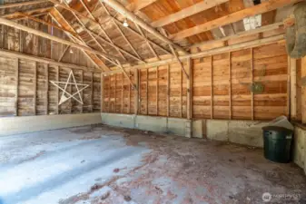 Open Front Garage.