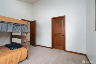 Bedroom 2 with walk-in closet.