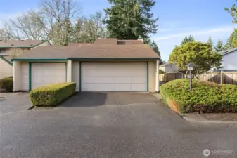 Enjoy your private two car garage