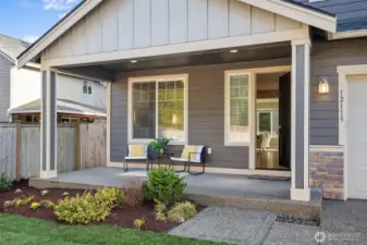 Cozy front porch.
