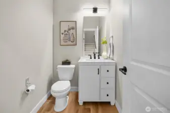 Main floor powder room.
