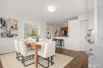 Enter into a large open concept.