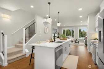 Photographs are for illustrative purposes only. Features, finishes, interior/exterior colors, landscaping and floorplan shown may vary from actual homes built