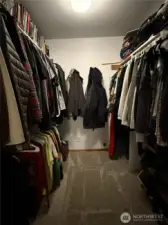 Primary walk-in closet
