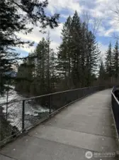 S.V.T. trail just a few minute walk from the house.