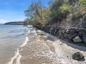 Stone bulkhead rebuilt in 2022