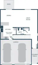 Photographs are for illustrative purposes only. Features, finishes, interior/exterior colors, landscaping and floorplan shown may vary from actual homes built