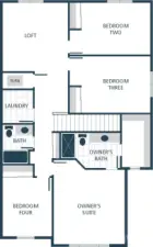 Photographs are for illustrative purposes only. Features, finishes, interior/exterior colors, landscaping and floorplan shown may vary from actual homes built