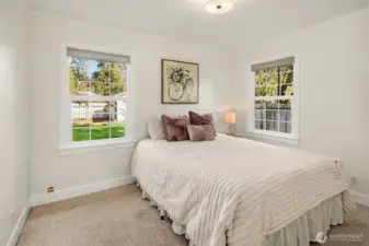 Bedroom 1 with fresh paint