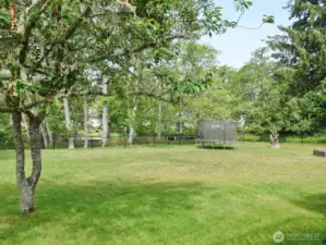 Enjoy the serenity in the backyard.