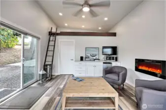 Loft space in detached outbuilding