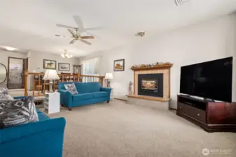 Stepping in through the front door into the living room