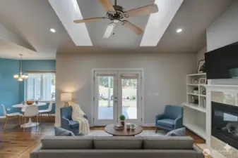 Living room and breakfast nook - virtually stage