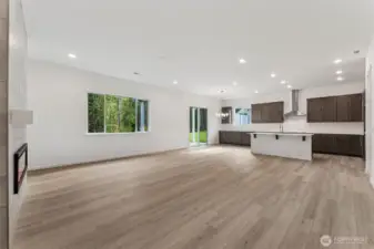 ***Actual Home*** Great room looking back into the Kitchen