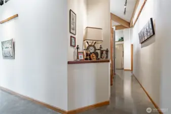 Even the Homes passage ways inspire an Art Gallery feel.