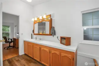 Primary Bath  towards Primary Bedroom