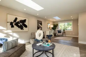 Extra large rec room upstairs